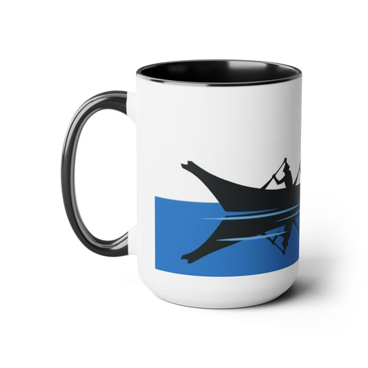 Native Harvest © Canoe - Two-Tone Coffee Mugs, 15oz