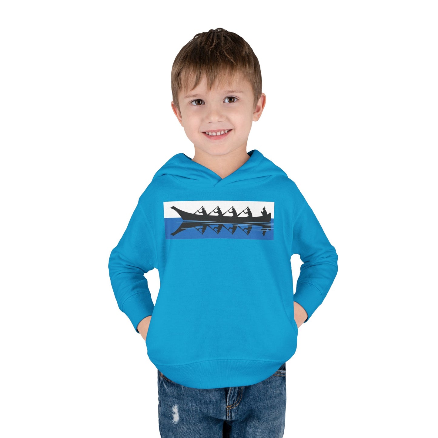 Native Harvest Canoe - Toddler Pullover Fleece Hoodie