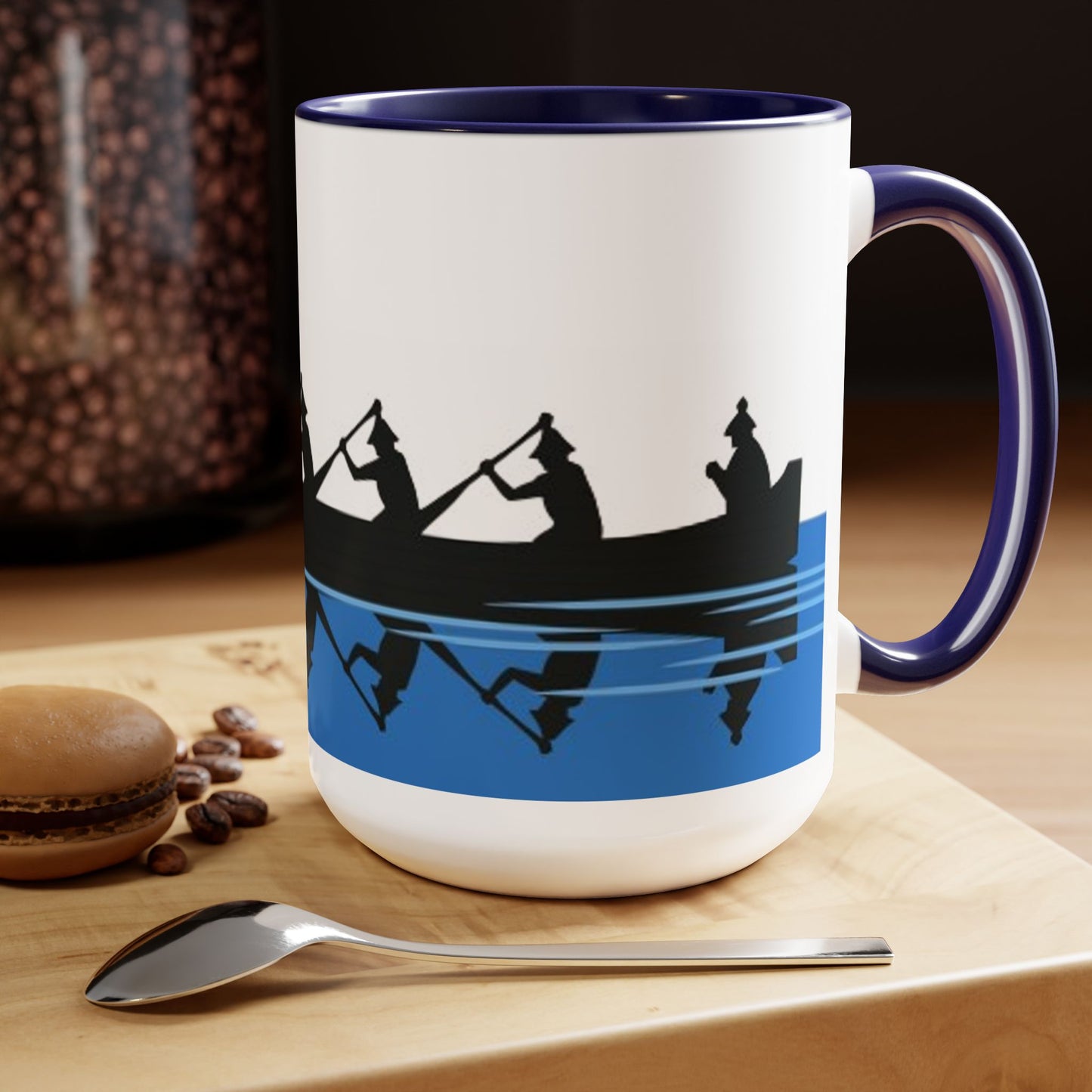 Native Harvest © Canoe - Two-Tone Coffee Mugs, 15oz