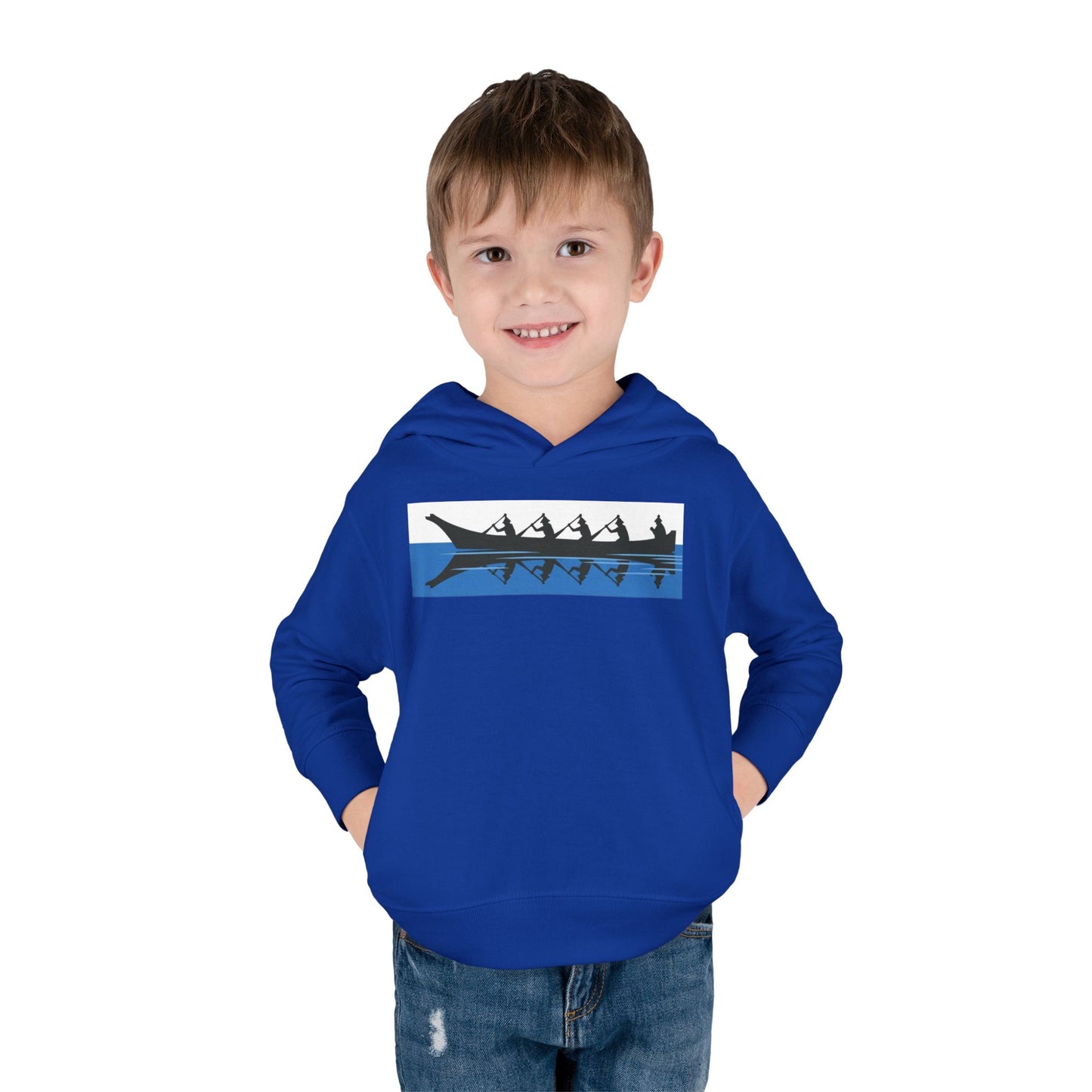 Native Harvest Canoe - Toddler Pullover Fleece Hoodie