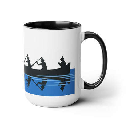 Native Harvest © Canoe - Two-Tone Coffee Mugs, 15oz