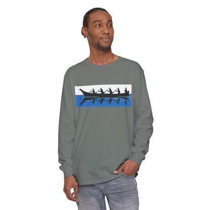 Native Harvest Long Sleeve T-Shirt - Unisex Garment-Dyed Tee for Water Sports Lovers